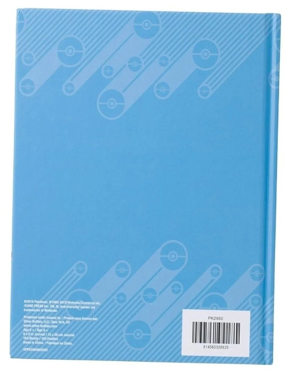 Pokemon Eeveelutions & Pikachu Hard Cover Notebook Silver Buffalo